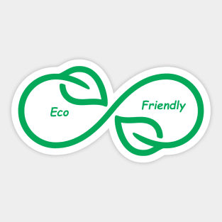 Eco Friendly Green infinity Sticker